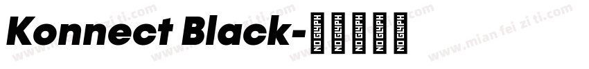 Konnect Black字体转换